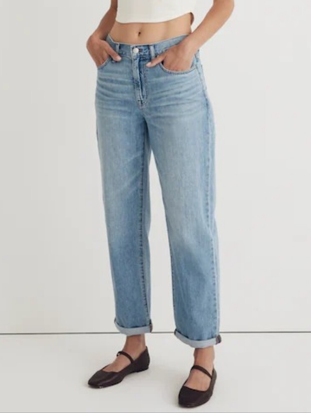 Madewell The Slouchy Boyjean Light Wash 100% Cotton Jeans Size 25